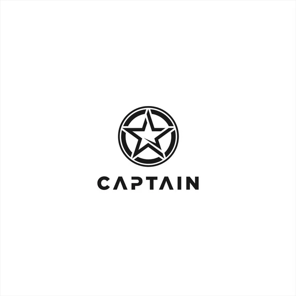 stock vector Captain Logo Design Inspiration idea