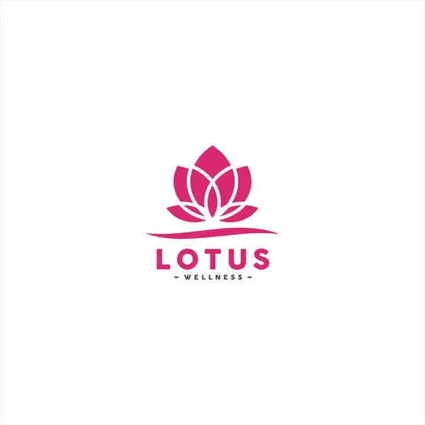 Lotus Logo Design Inspiração e ideia —  Vetores de Stock