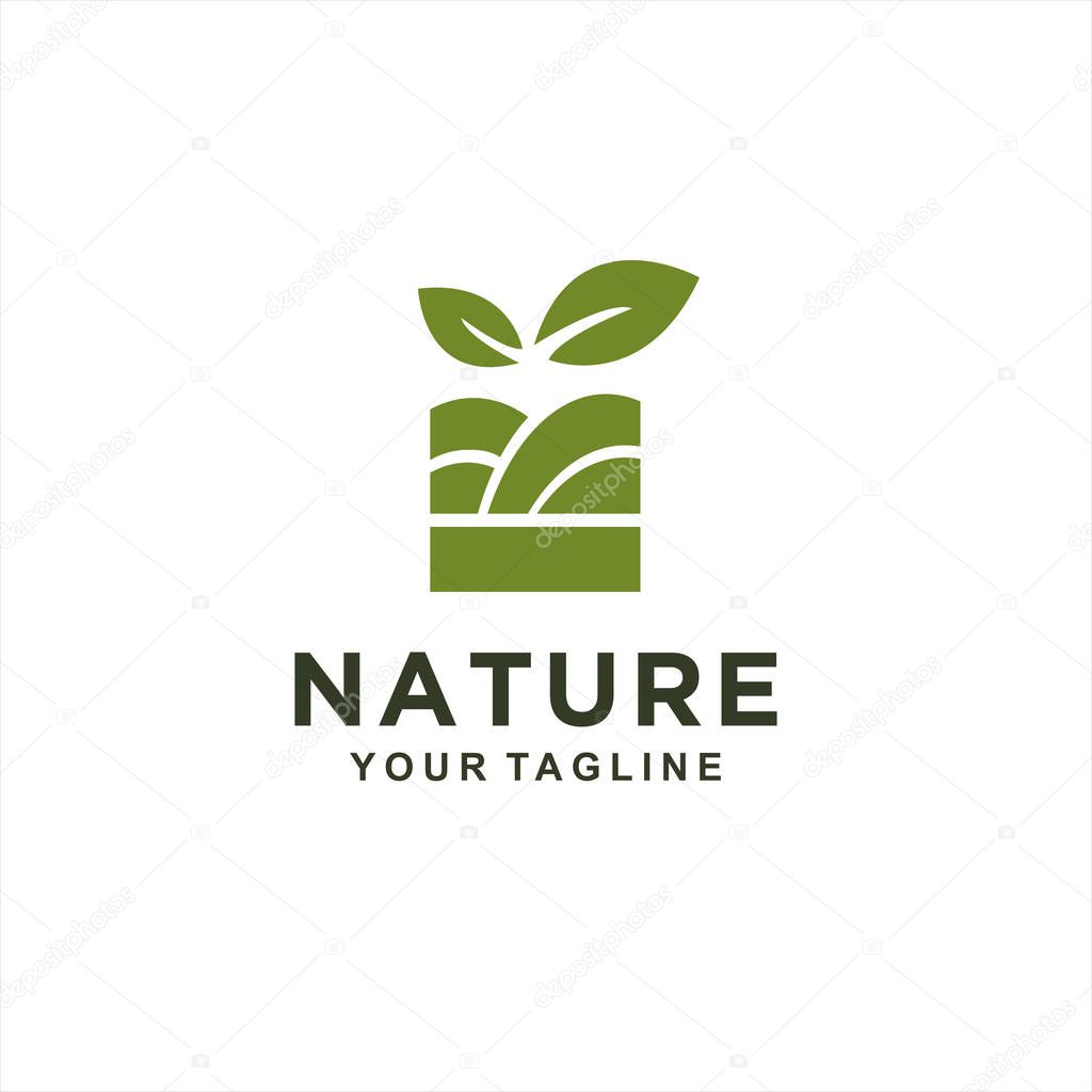 Nature Grow Logo Idea and Concept