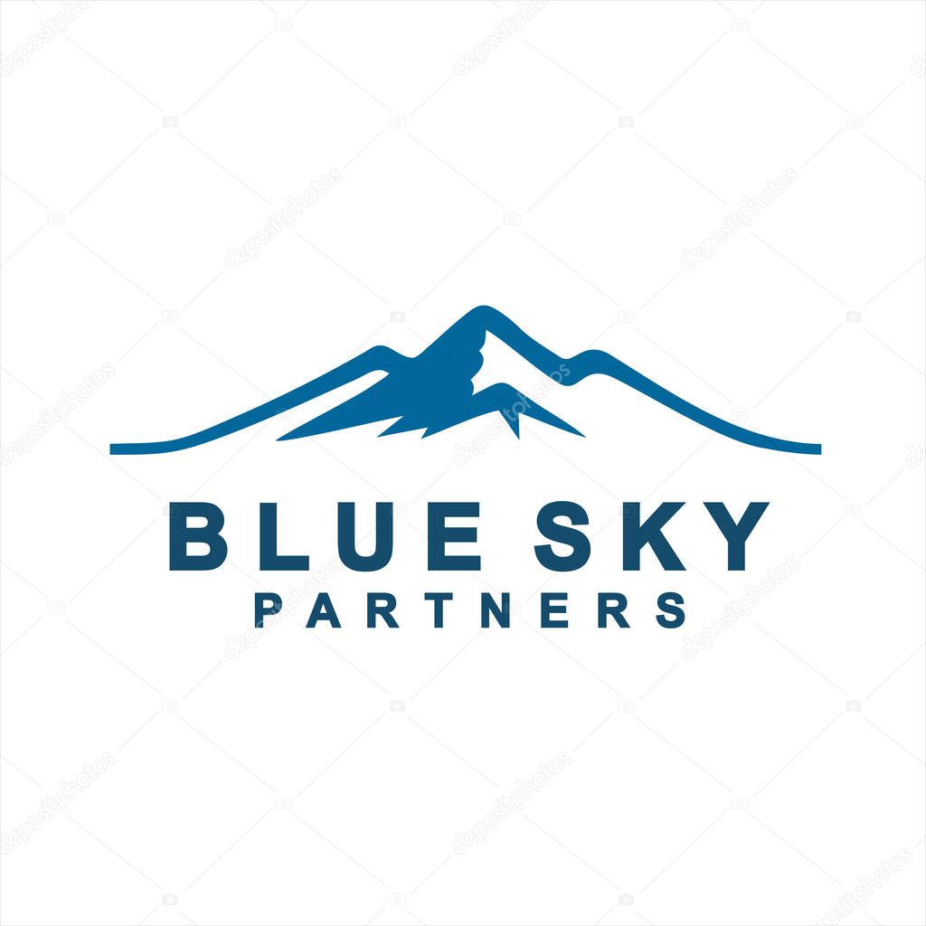 Blue Mountain Logo Design idea