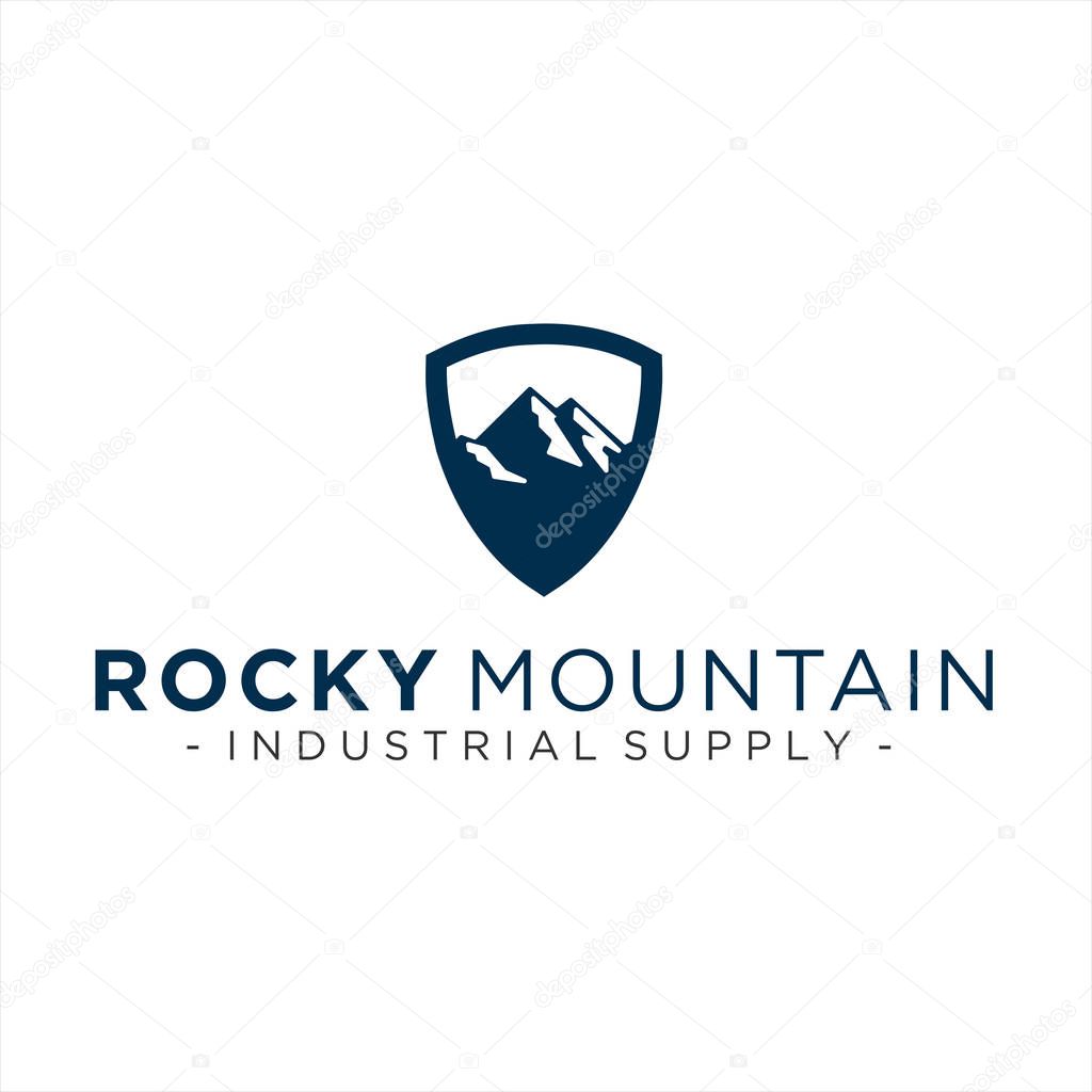 Shield Mountain Logo Design idea