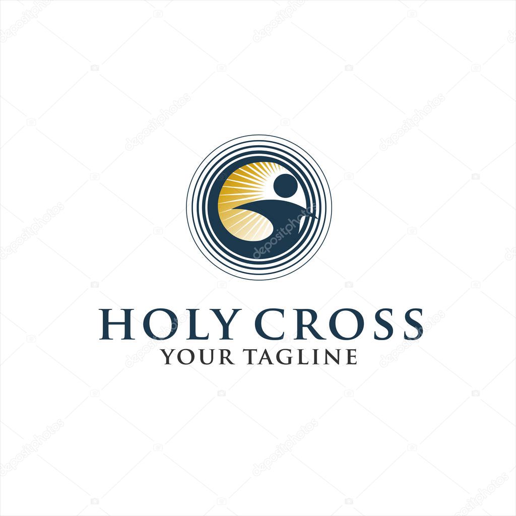 Human Cross Logo Design Inspiration