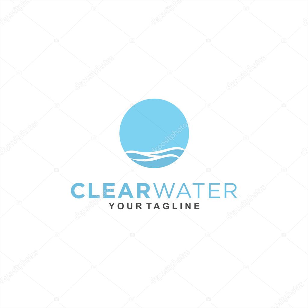 Clear Circle Water Logo Design