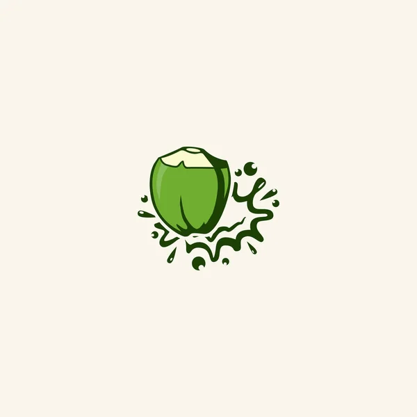 Coconut Splash Logo Design Inspiration — Image vectorielle
