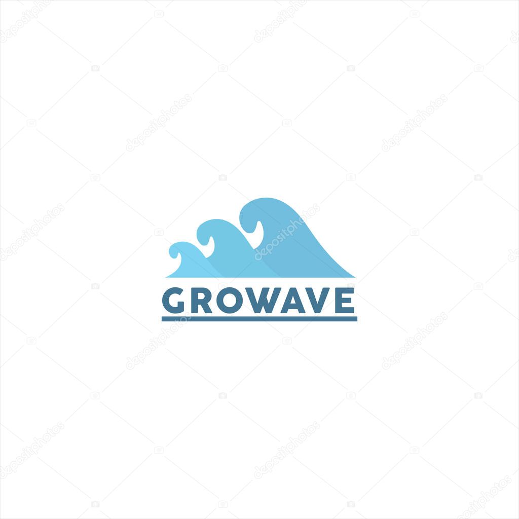 Swirl Wave simple Logo Design