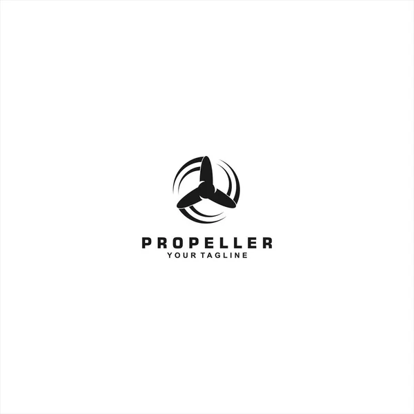 Идея дизайна логотипа Propeller — стоковый вектор