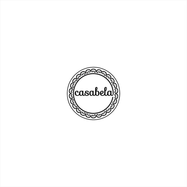 Cerchio decorativo modello design logo — Vettoriale Stock