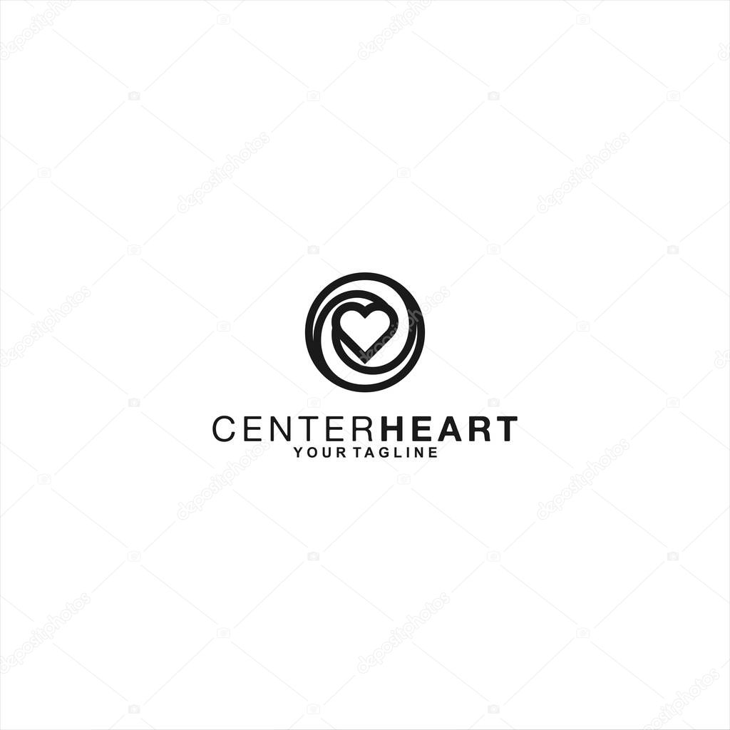 Heart logo template design inspiration