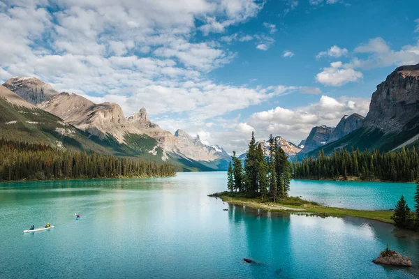 Jasper National Park Alberta Canada Spirit Island Sul Lago Maligne — Foto Stock