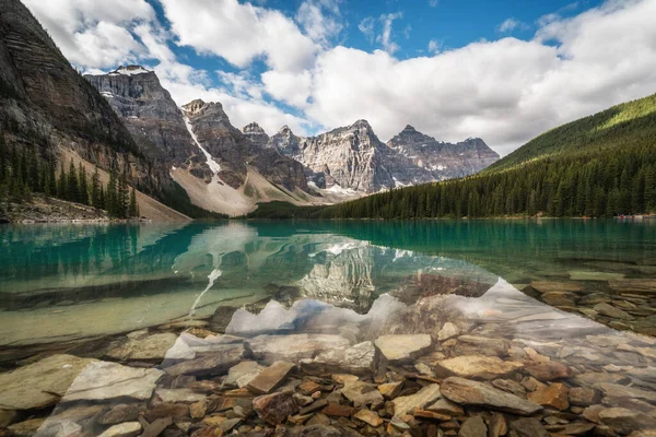 Lago Morenico Valle Delle Dieci Cime Nel Parco Nazionale Banff — Foto Stock