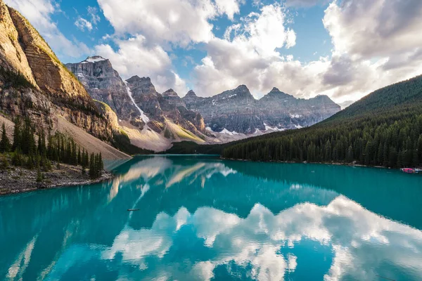 Lago Della Morena Tramonto Nel Banff National Park Alberta Canada — Foto Stock