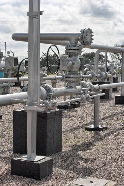 天然气设施 照片从2008年 — 图库照片