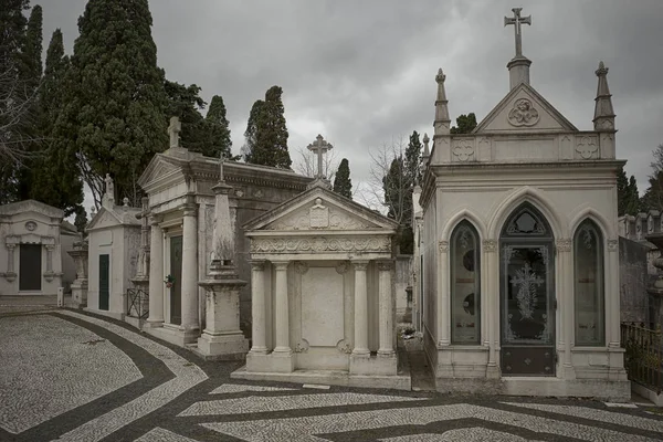 Cimitero Storico Prazeres Lisbona Portogallo — Foto Stock