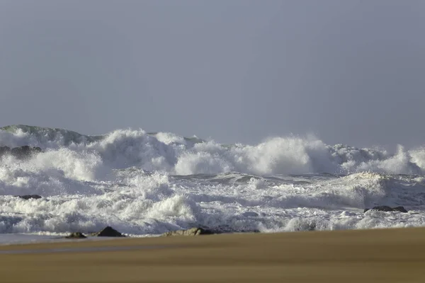 Winterlandschaft Einem Nordportugiesischen Strand — Stockfoto