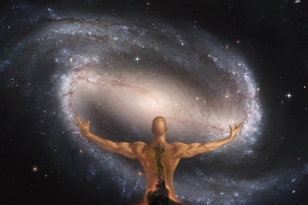 Creation, man and universe — Stock Photo, Image