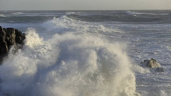 Capo durante la tempesta marina — Foto Stock