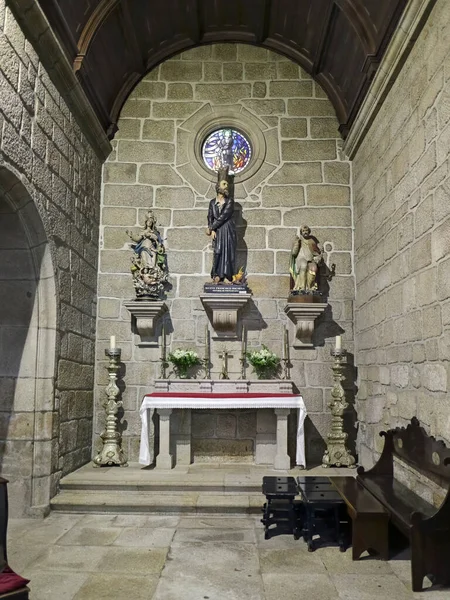 祝福されたフランシスコ パチェコの祭壇 ポルトガル北部の中世の町ポンテ リマの母教会 — ストック写真