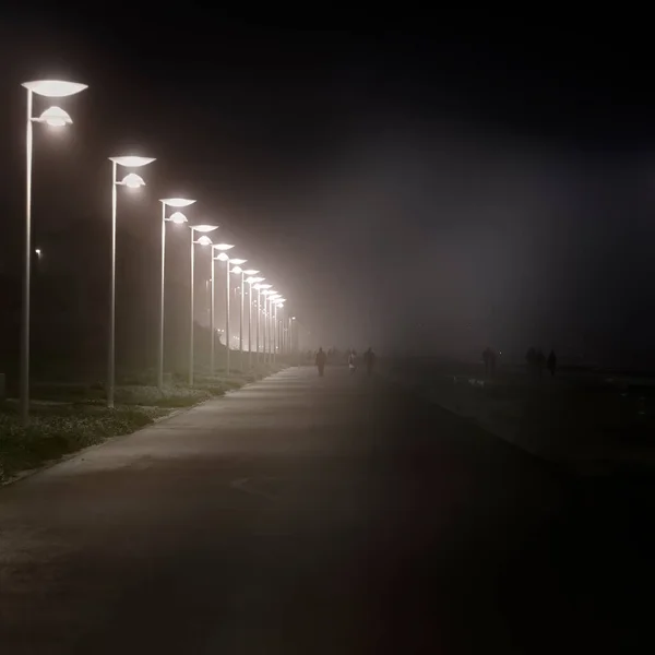 Fronte Mare Portoghese Settentrionale Notte — Foto Stock