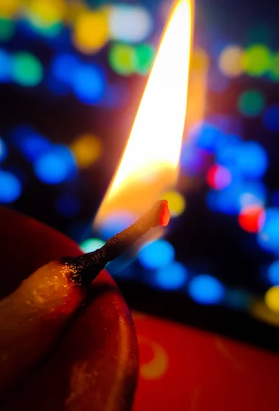 Happy Diwali Bella Lampada Olio Diya Accesa Durante Celebrazione Del — Foto Stock