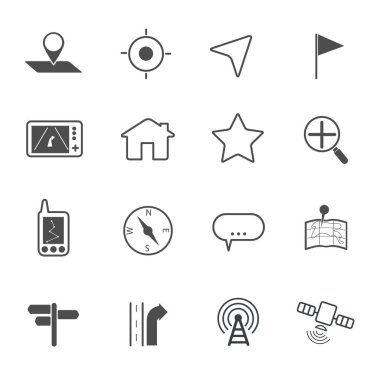 harita simgesi ayarlanır. Vektör çizimi