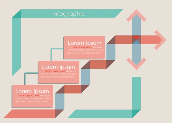 Conceito de negócio infográfico. ilustração vetorial —  Vetores de Stock
