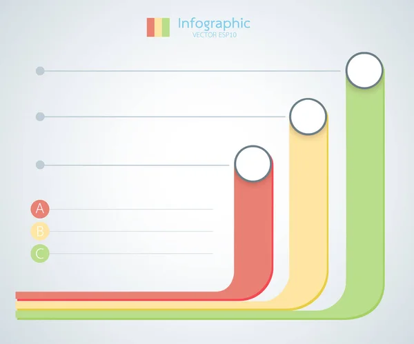 Wykres elementów infografiki. Ilustracja wektorowa — Wektor stockowy