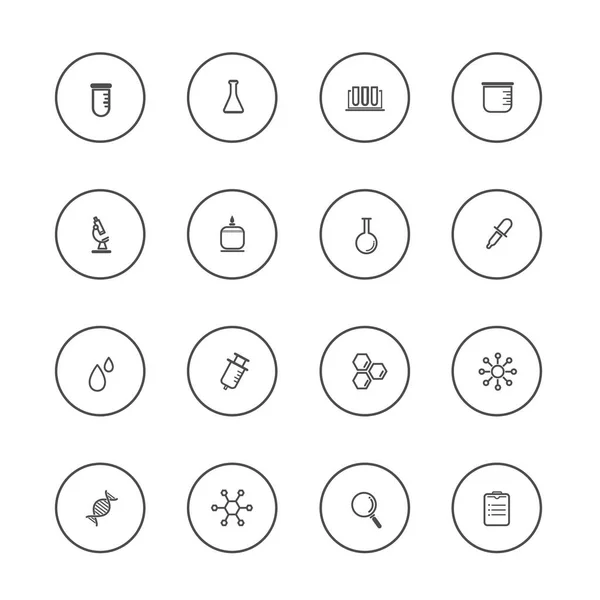 과학 및 실험실 아이콘 벡터 — 스톡 벡터
