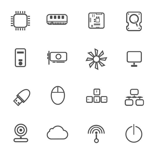 计算机设备图标 — 图库矢量图片