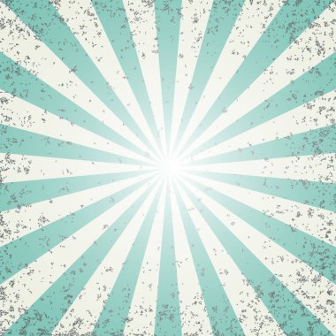 Sunburst retro desen tasarımı. Vektör çizimi.