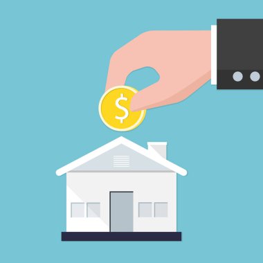 Domuzcuk banka ev. Tasarruf konsepti.