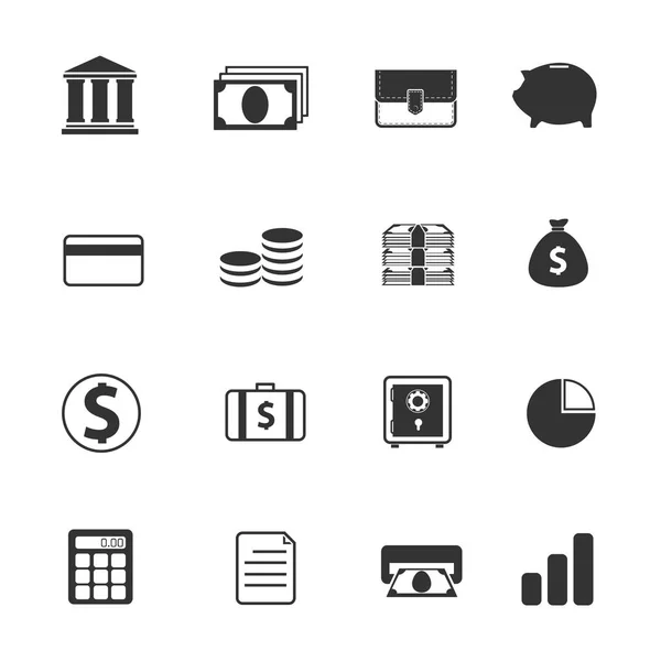 Icônes bancaires — Image vectorielle