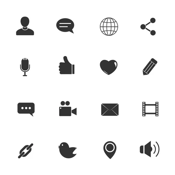 Chat icons vector — Stockvector