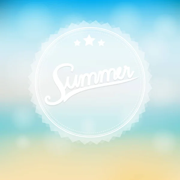 Meer Sommer abstrakten Sonnenaufgang Hintergrund. Vektorillustration — Stockvektor