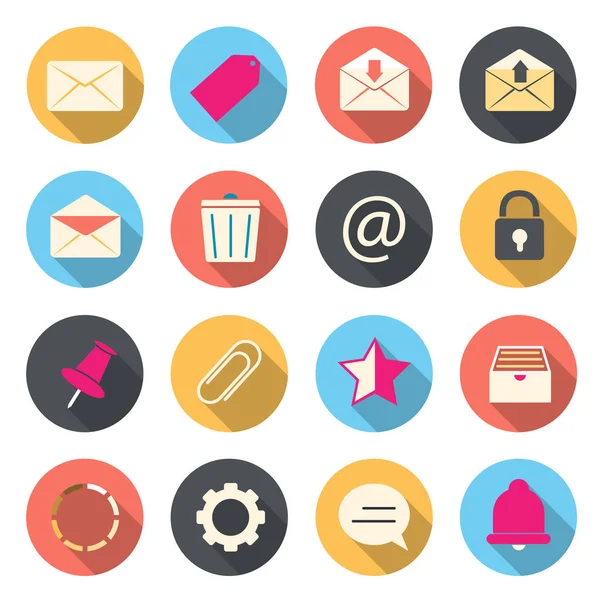 Email color icons — Stock Vector