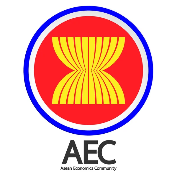 สัญลักษณ์ AEC รูปแบบเวกเตอร์ — ภาพเวกเตอร์สต็อก