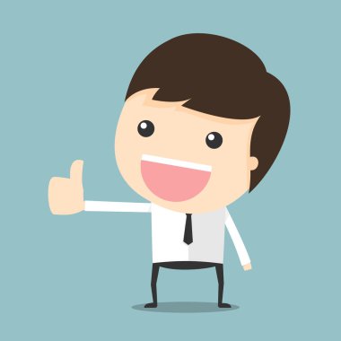 başparmak yukarıya adam