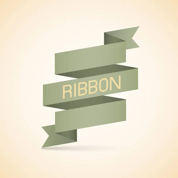Abstract vintage ribbon — Stock Vector