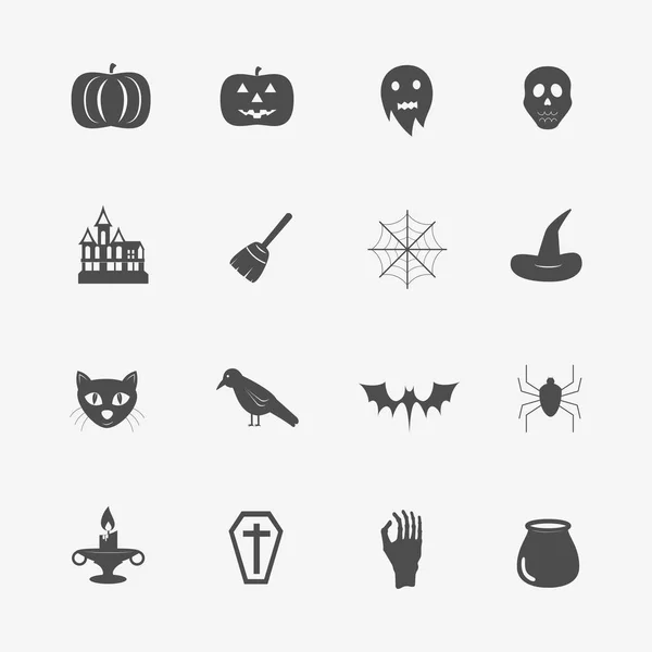 Iconos de Halloween — Vector de stock