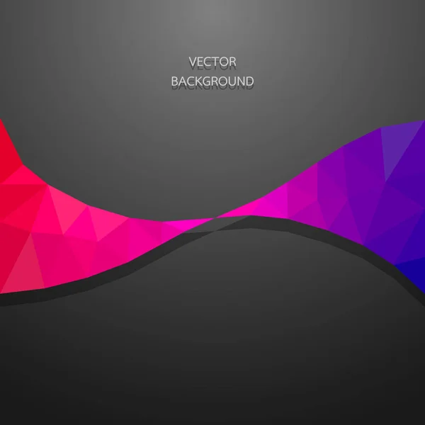 Abstract triangle creative art geometric background. red purple — Stock Vector