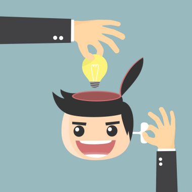 Beyin gücünü artırın. fikir kavramı