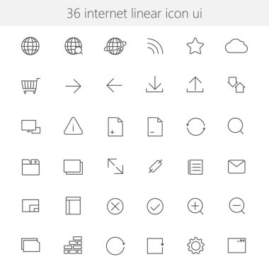 internet lineer simge ui