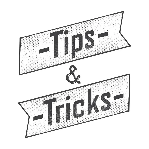 Tipps und Tricks zum alten Design — Stockvektor