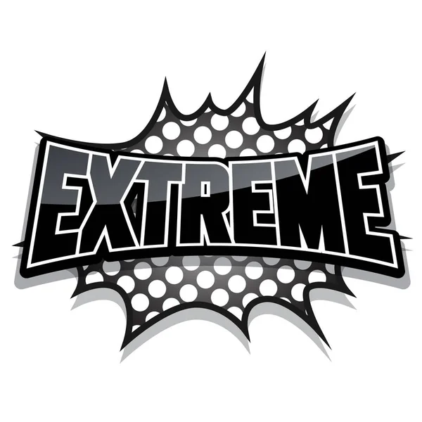 komik konuşma balonu, aşırı, vektör illüstrasyon