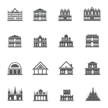 Bina Simgeleri. Vektör çizimi