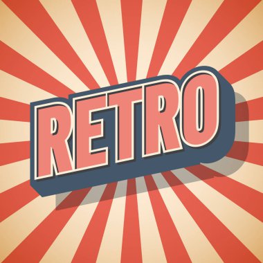 Retro konuşma grafitisi. Vektör çizimi