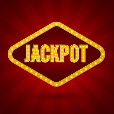 Ikramiye. Banner Aydınlatma. Vektör çizimi