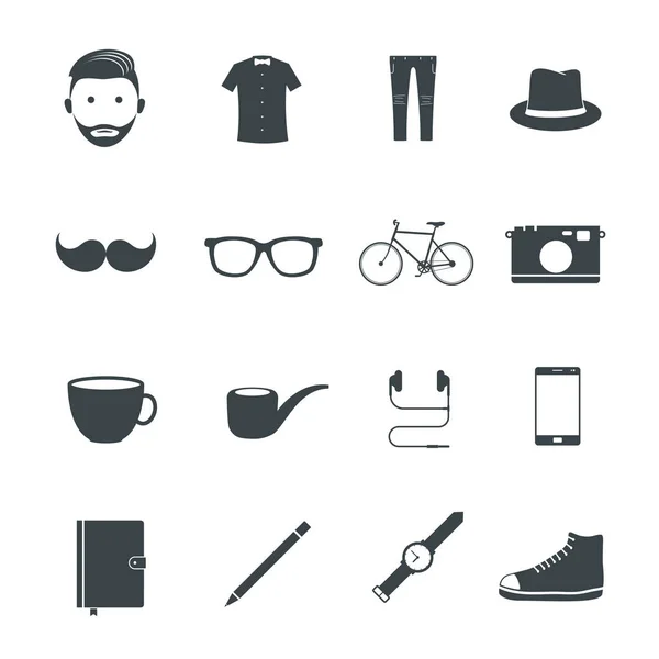 Hipster Icons — Stock Vector