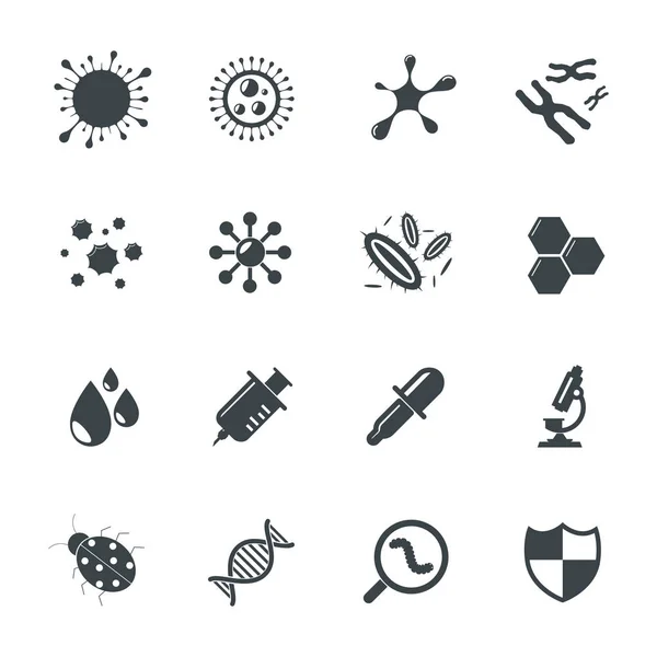 Virus Icons — Stock Vector