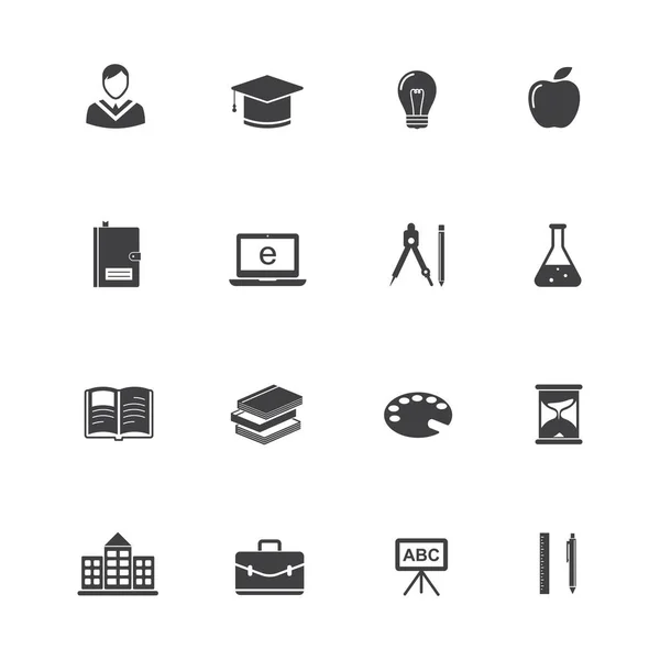 Education icons — Stock Vector