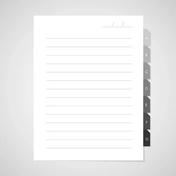 Note papier. — Image vectorielle